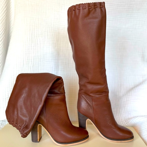 See By Chloe Shoes - See by Chloe leather knee high brown boots